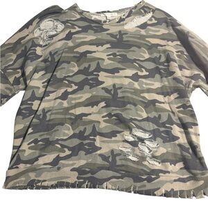 Active USA Gray Textured Knit Top